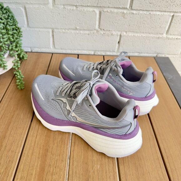 Saucony Shoes - Saucony Hurricane 24 Women’s 9 Flint Viola Gray Purple Running Shoes S10933-240